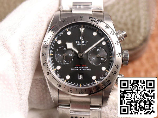 Tudor Heritage Black Bay M79350-0004 1:1 Best Edition TW Factory, schwarzes Zifferblatt