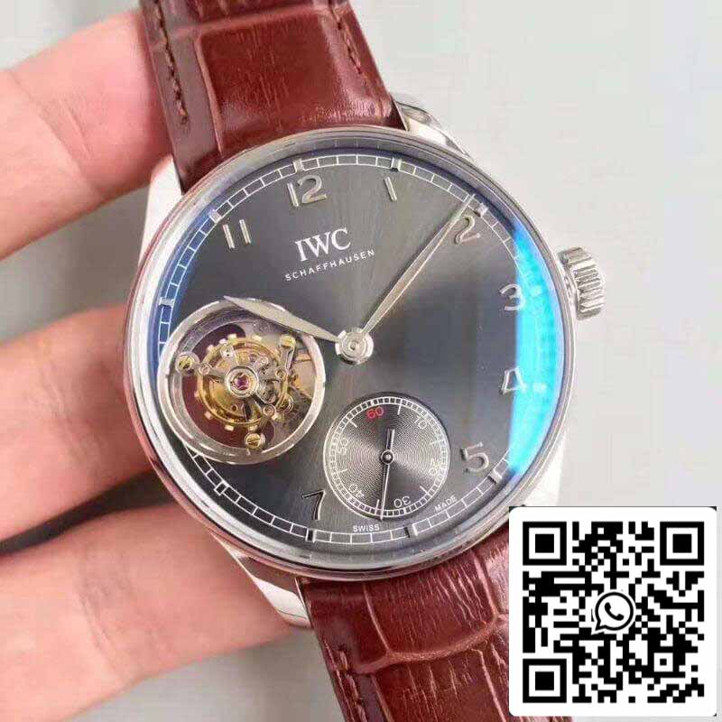 IWC Portugieser Tourbillon IW546301 YL Factory 1:1 Best Edition Schweizer Tourbillon Anthrazitfarbenes Zifferblatt