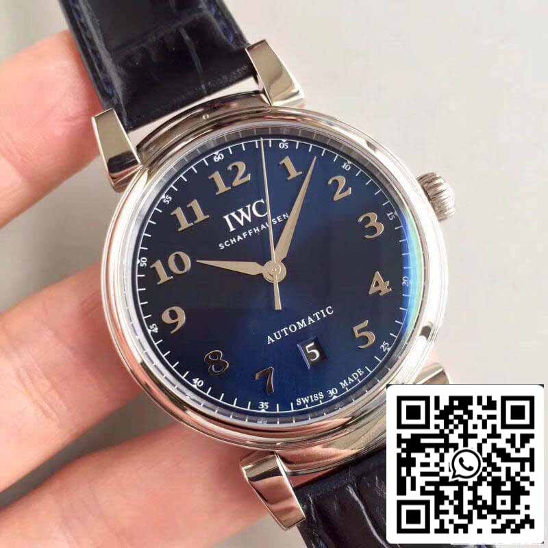 IWC Da Vinci IW356605 MKS Factory 1:1 Best Edition Swiss ETA2892 Blaues Zifferblatt mit silbernen Markierungen