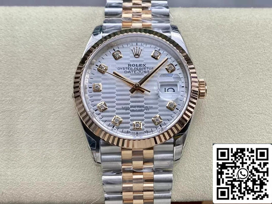 Rolex Datejust M126231-0039 36MM 1:1 Meilleure édition VS Cadran argenté d'usine