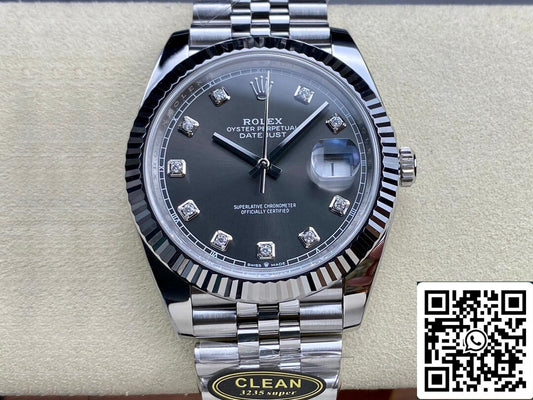 Rolex Datejust M126334-0006 1:1 Meilleure édition Clean Factory Cadran gris