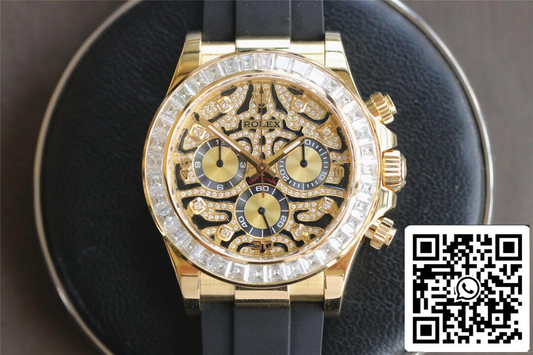 Rolex Cosmograph Daytona 116588 TBR 1:1 Best Edition Noob Factory Gelbgold-Diamantlünette
