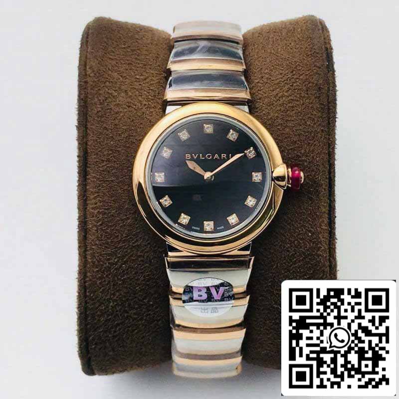 Bvlgari LVCEA 1:1 Best Edition BV Factory Roségold schwarzes Zifferblatt