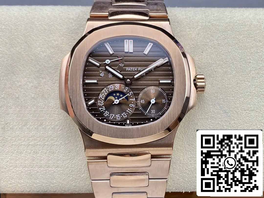 Patek Philippe Nautilus 5712/1R-001 1:1 Meilleure édition GR Factory Or Rose