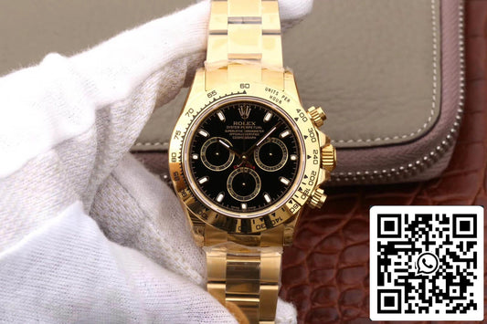 Rolex Daytona Cosmograph M116508-0004 1:1 Best Edition JH Factory, schwarzes Zifferblatt