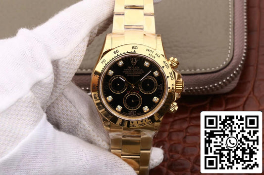 Rolex Daytona Cosmograph M116508-0008 1:1 Best Edition JH Factory Zifferblatt aus Gelbgold mit Diamanten