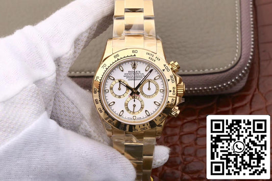 Rolex Daytona Cosmograph M116508-0001 1:1 Best Edition JH Factory, weißes Zifferblatt
