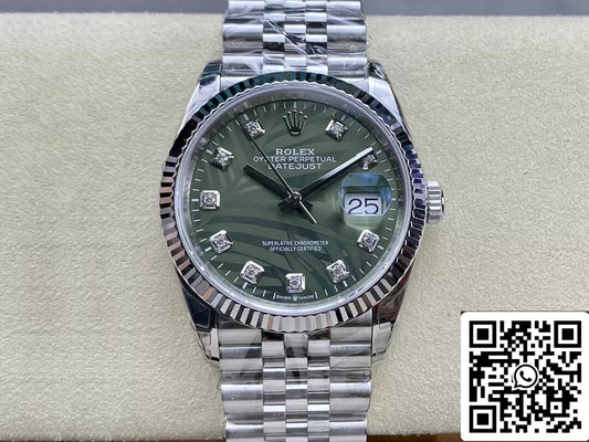 Rolex Datejust M126234-0055 36MM 1:1 Meilleure édition VS Cadran diamant d'usine