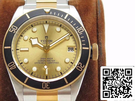 Tudor Heritage Black Bay M79733N-0004 ZF Factory 1:1 Best Edition Swiss ETA2824-2 Superlumed Kuppelförmiges Gelbgold-Zifferblatt
