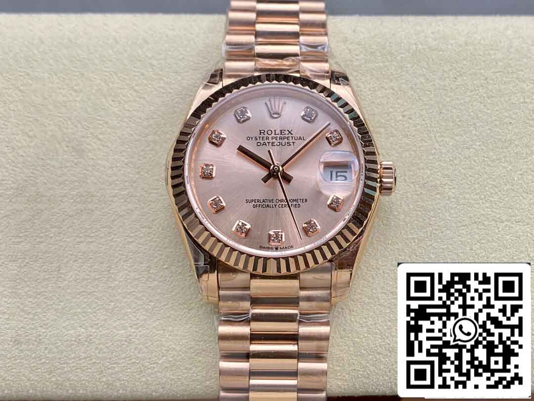 Rolex Datejust M278275-0031 31MM 1:1 Meilleure édition GS Factory Or rose