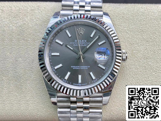 Rolex Datejust M126334-0014 1:1 Meilleure édition EW Factory Cadran gris
