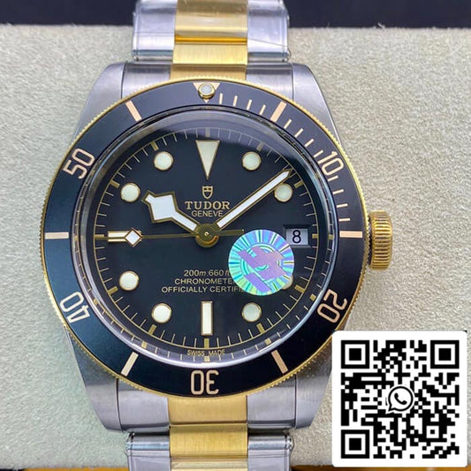 Tudor Heritage Black Bay M79733N-0002 ZF Factory 1:1 Best Edition Swiss ETA2824-2 Zweifarbiges Edelstahlarmband