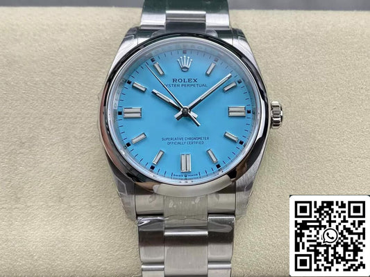 Rolex Oyster Perpetual M126000-0006 36MM 1:1 Best Edition VS Factory Türkisblaues Zifferblatt