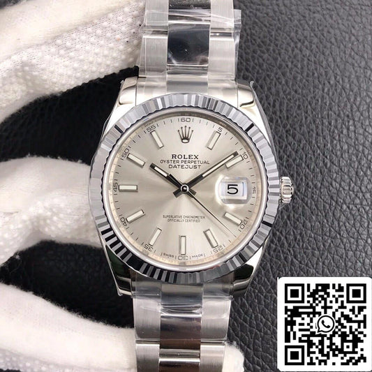 Rolex Datejust M126334-0003 1:1 Meilleure édition VS Cadran argenté d'usine