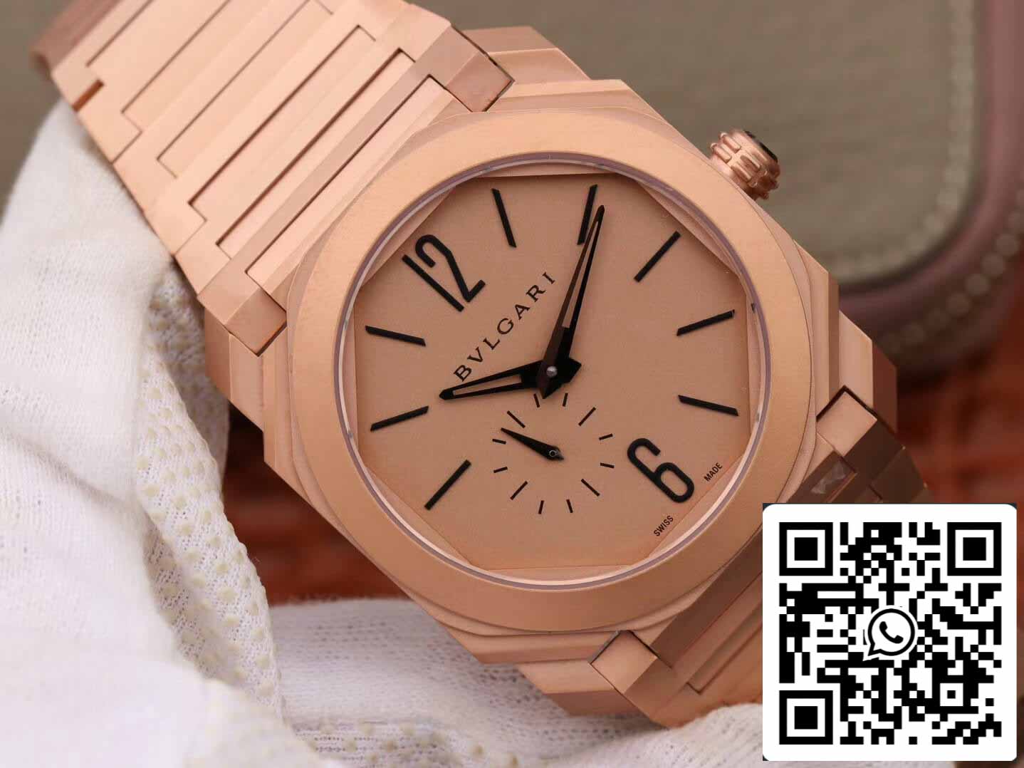 Bvlgari Octo Finissimo 102912 1:1 Meilleure édition BV Factory Cadran or rose