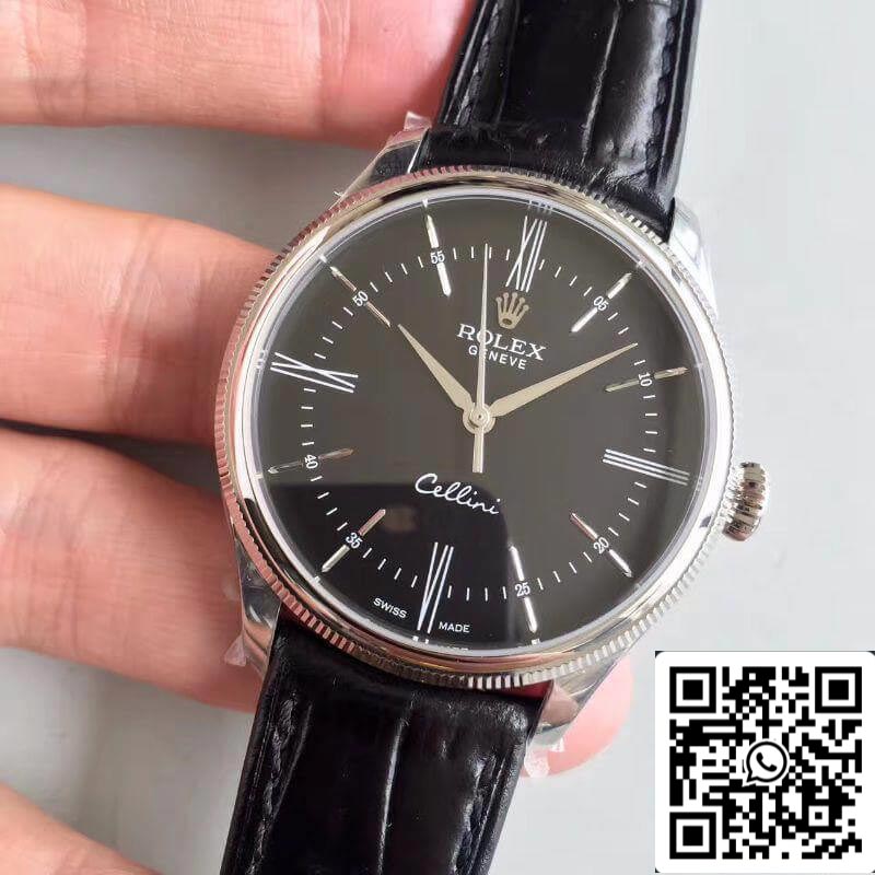 Rolex Cellini 50509 MKS Factory Cadran noir 1:1 Meilleure édition suisse ETA3132