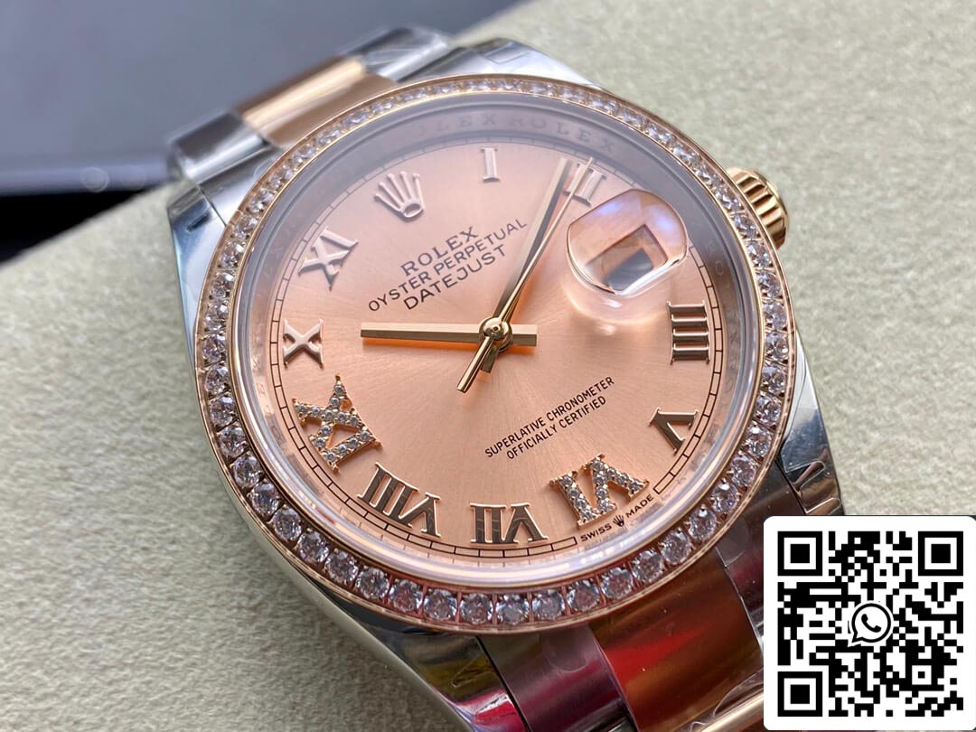 Rolex Datejust M126281RBR-0016 1:1 Meilleure édition EW Factory Cadran rose