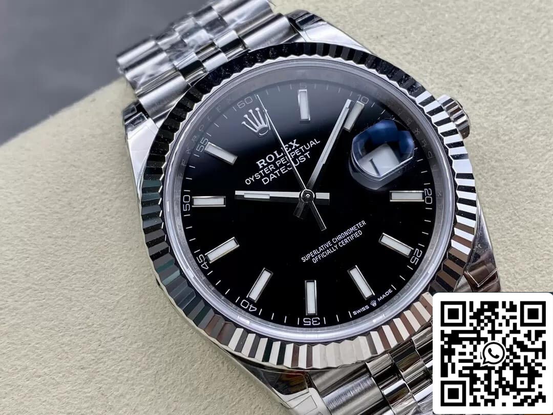 Rolex Datejust M126334-0018 1:1 Meilleure édition VS Cadran noir d'usine
