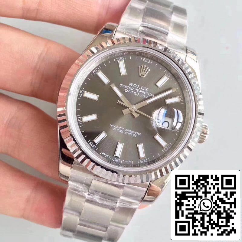 Rolex Datejust II M126334-0014 EW Factory 1:1 Meilleure édition suisse ETA3235 Cadran rhodium foncé