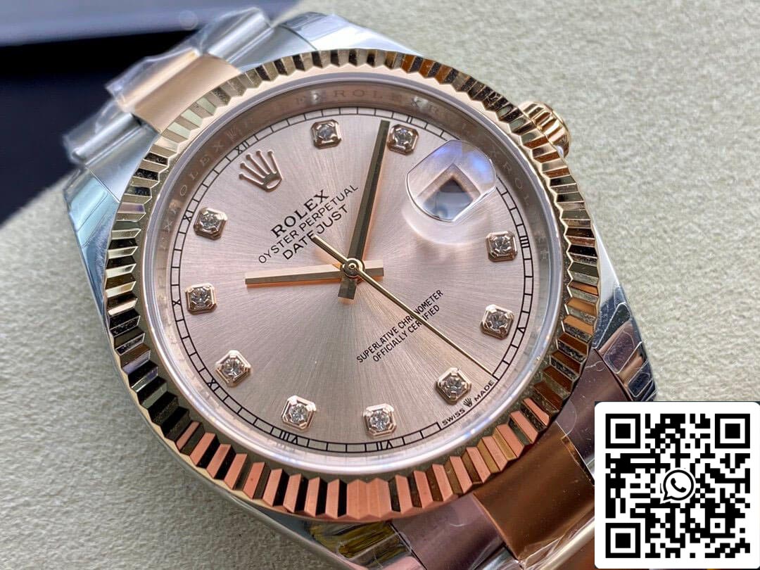 Rolex Datejust M126331-0007 41MM 1:1 Meilleure édition EW Factory V3 Cadran rose