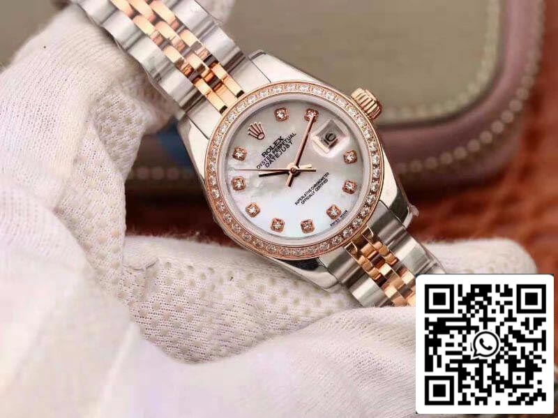 Rolex Lady Datejust 28 mm 1:1 Best Edition Schweizer Original importiertes NH05-Uhrwerk, weißes Emaille-Zifferblatt