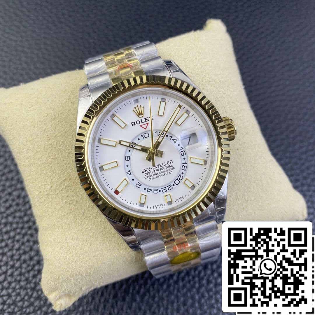 Rolex Sky Dweller M336933-0006 1:1 Best Edition Noob Factory V2 Weißes Zifferblatt