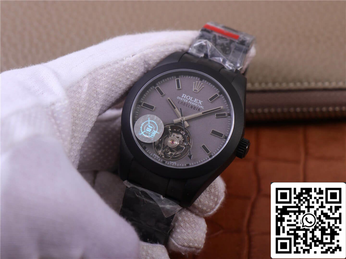 Rolex Milgauss 116400 Tourbillon 1:1 Best Edition JB Factory Black PVD Case Swiss ETA3131