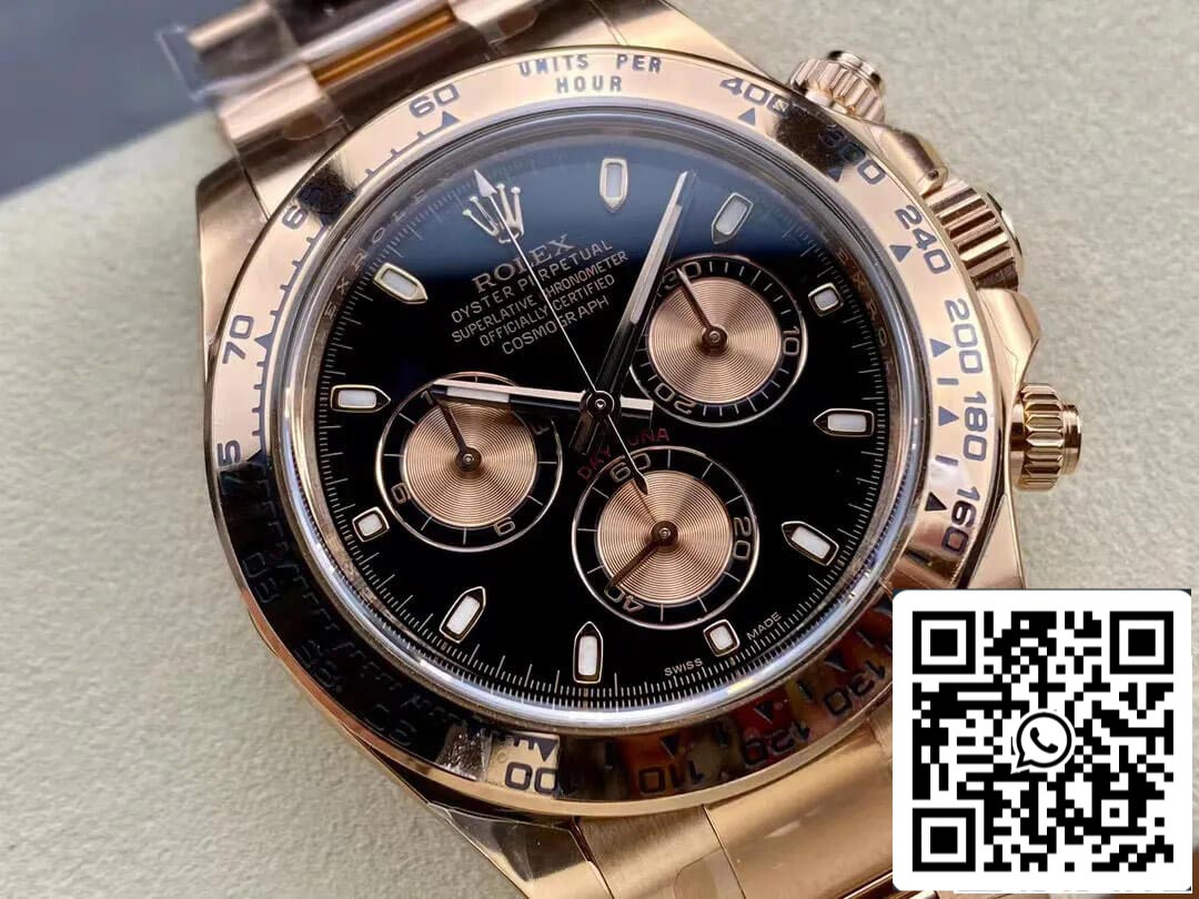 Rolex Cosmograph Daytona M116505-0008 1:1 Meilleure édition Clean Factory Or rose