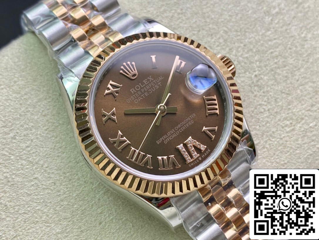 Rolex Datejust M278271-0004 31 mm 1:1 Best Edition EW Factory braunes Zifferblatt