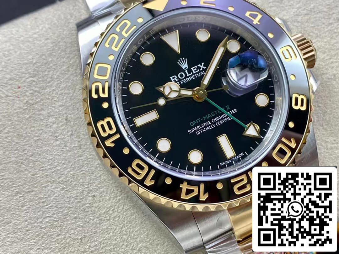 Rolex GMT Master II 116713-LN-78203 1:1 Best Edition Clean Factory Schwarzes Zifferblatt