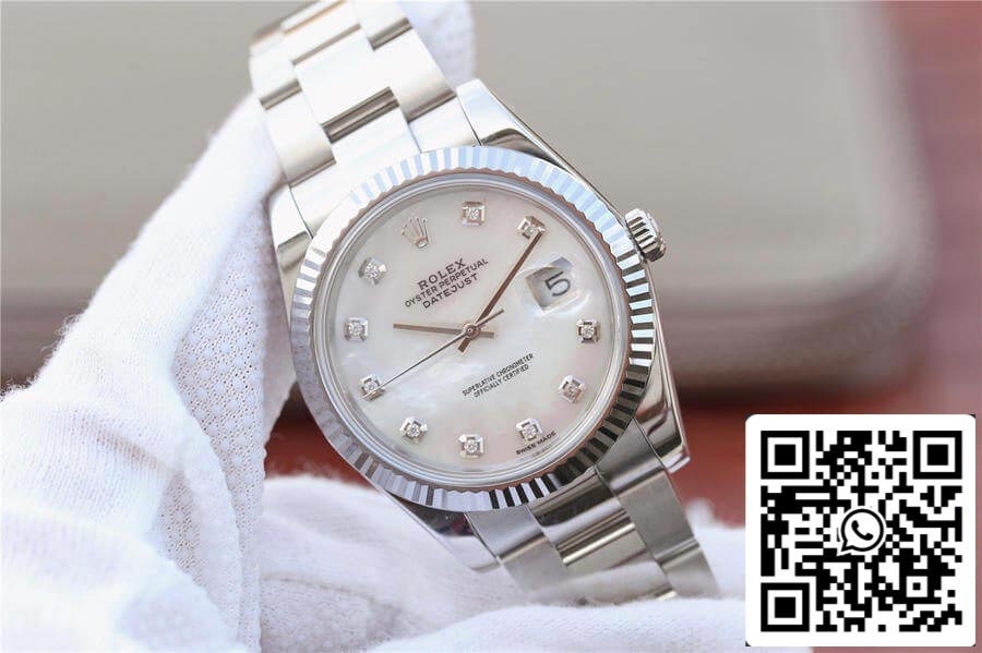 Rolex Datejust M126334-0019 1:1 Meilleure édition EW Factory Cadran en nacre blanche