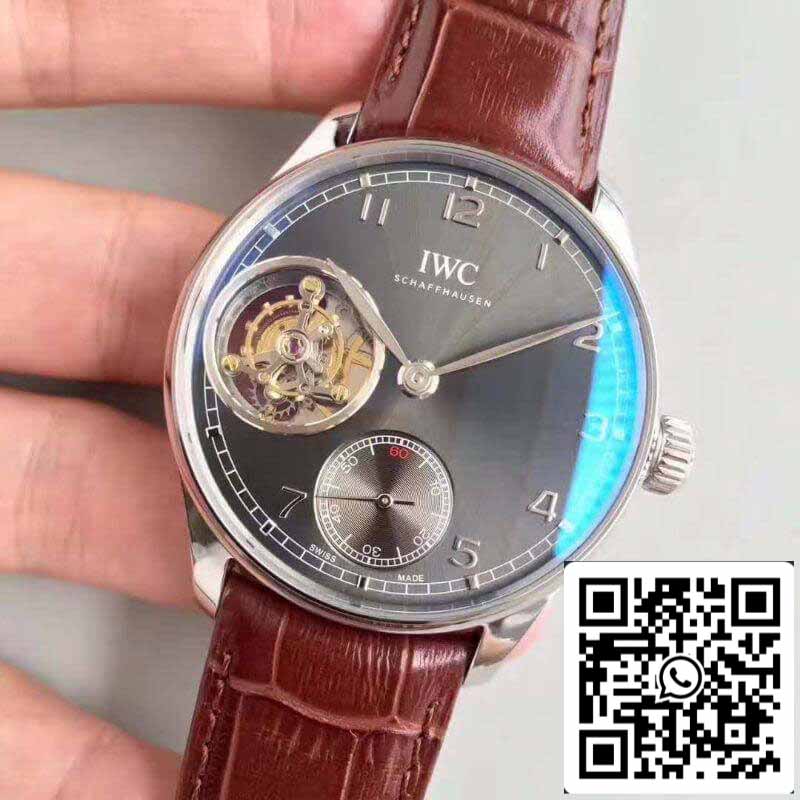 IWC Portugieser Tourbillon IW546301 YL Factory 1:1 Best Edition Schweizer Tourbillon Anthrazitfarbenes Zifferblatt