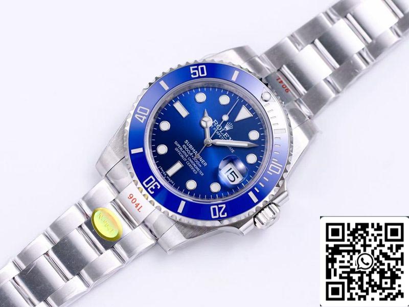 Rolex Submariner 116619LB-97209 1:1 Best Edition Noob Factory V12 Schweizer Uhrwerk mit blauem Zifferblatt