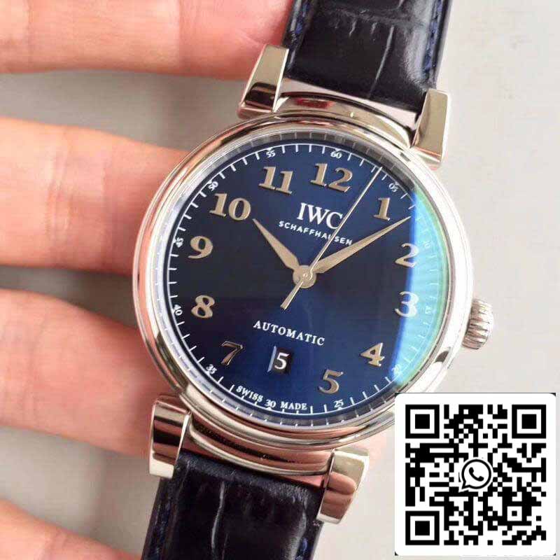 IWC Da Vinci IW356605 MKS Factory 1:1 Best Edition Swiss ETA2892 Blaues Zifferblatt mit silbernen Markierungen