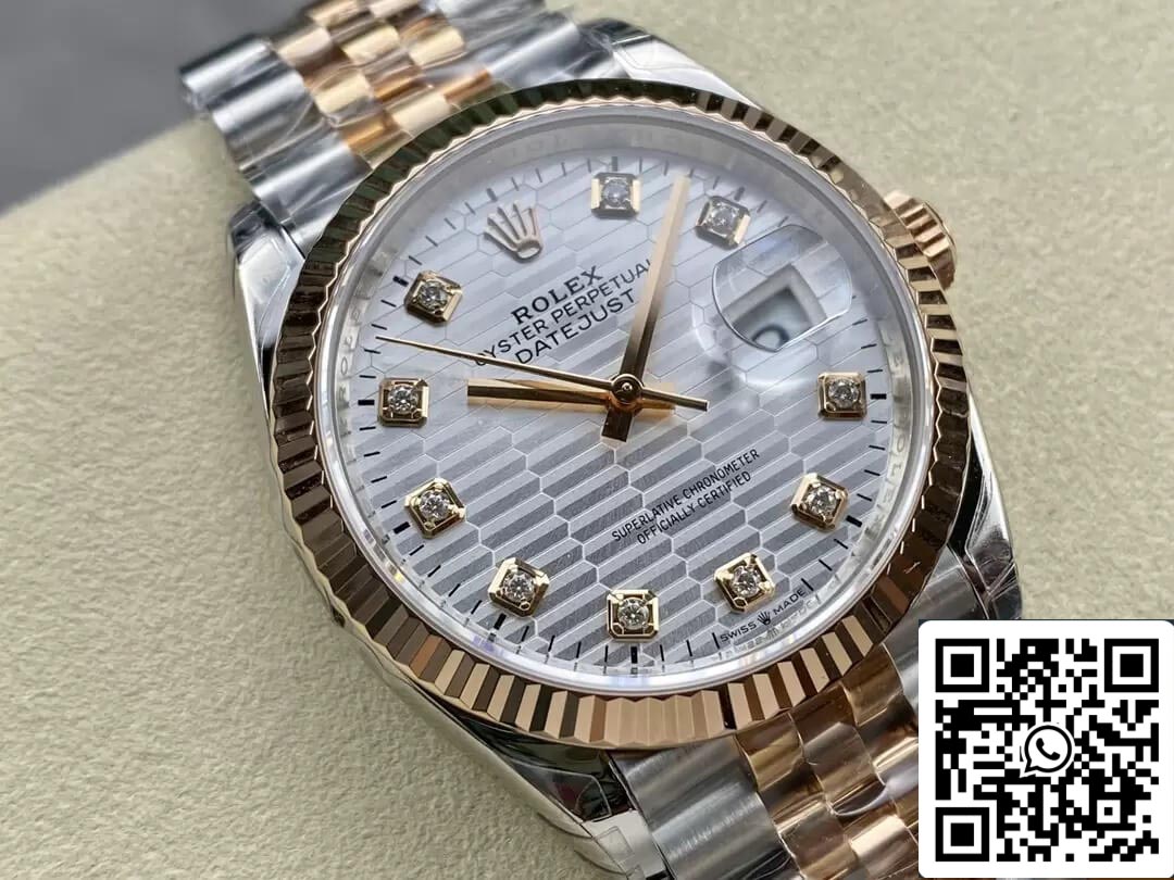 Rolex Datejust M126231-0039 36MM 1:1 Meilleure édition VS Cadran argenté d'usine