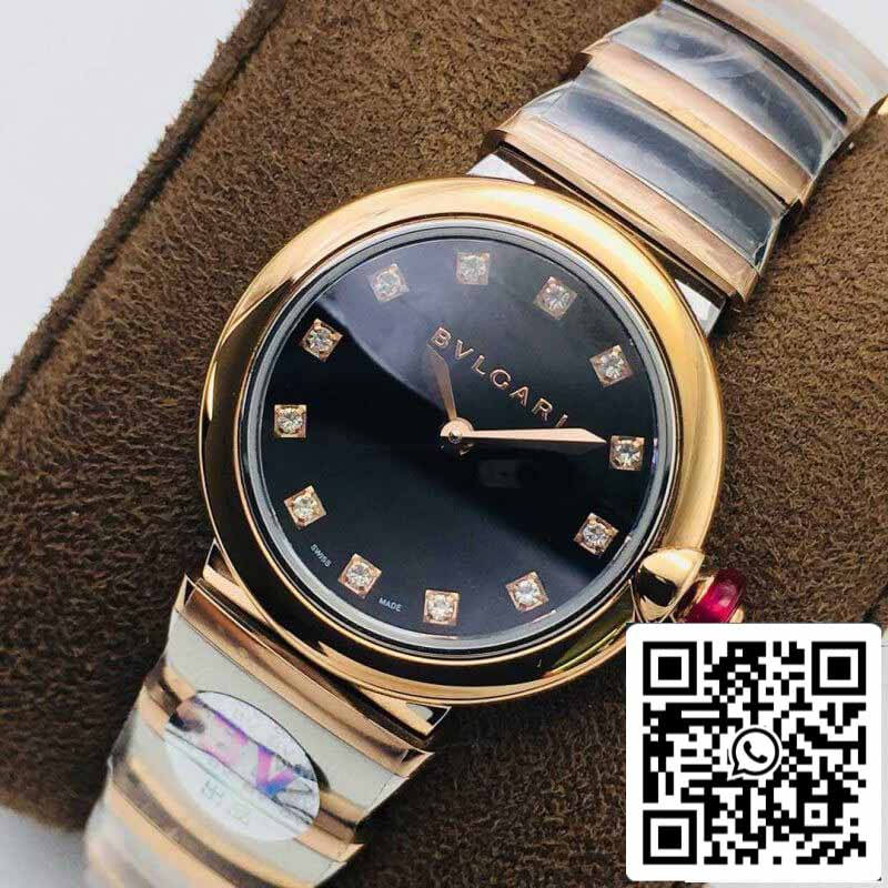 Bvlgari LVCEA 1:1 Best Edition BV Factory Roségold schwarzes Zifferblatt