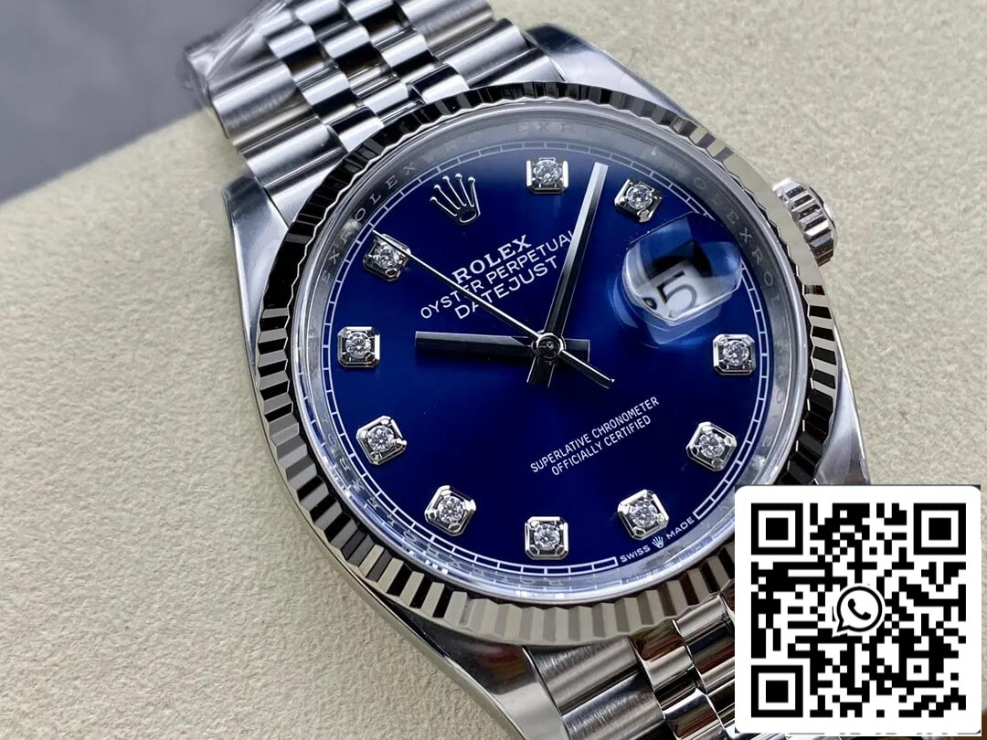 Rolex Datejust M126234-0037 36MM 1:1 Meilleure édition Cadran diamant Clean Factory