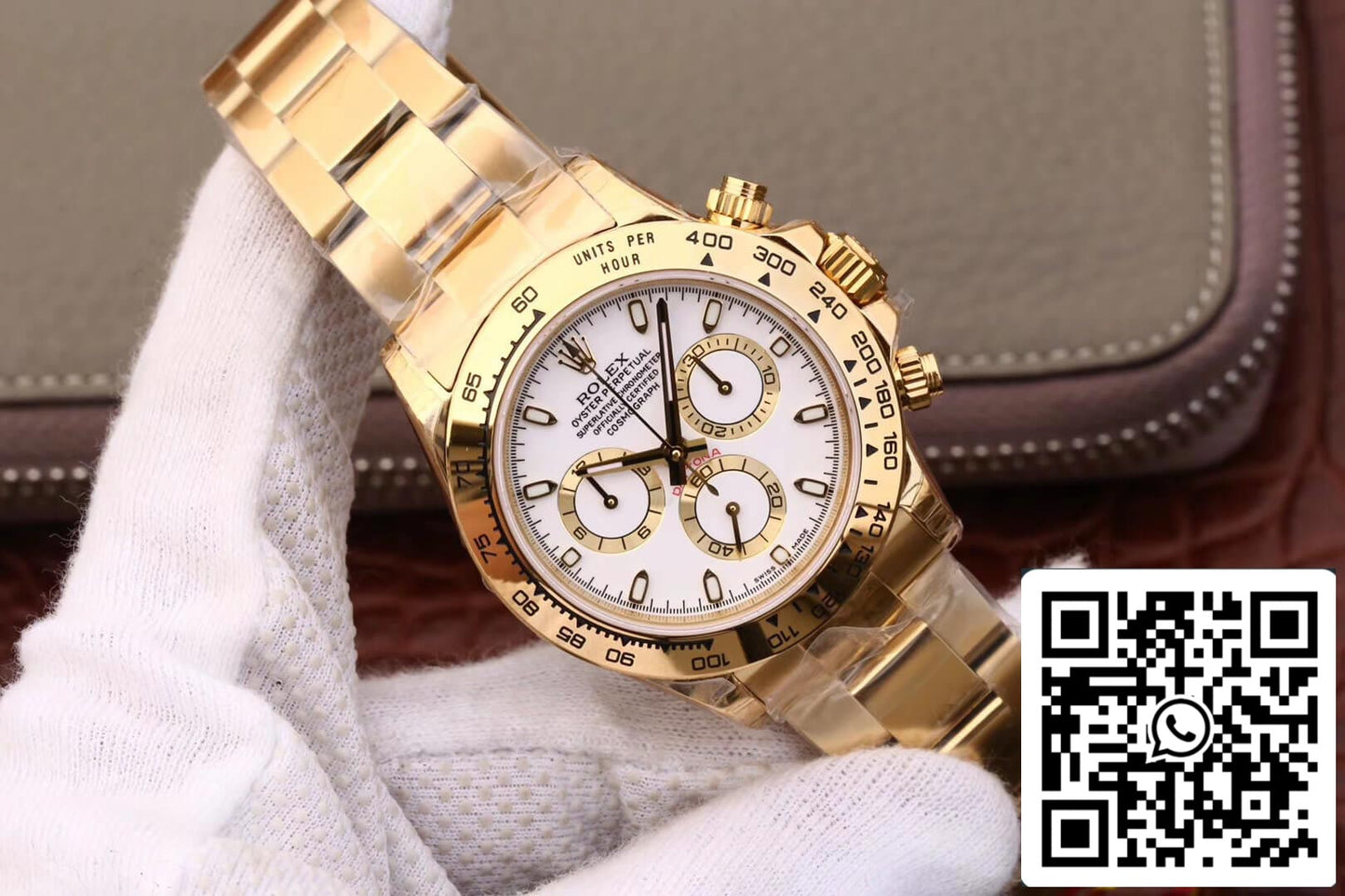 Rolex Daytona Cosmograph M116508-0001 1:1 Best Edition JH Factory, weißes Zifferblatt
