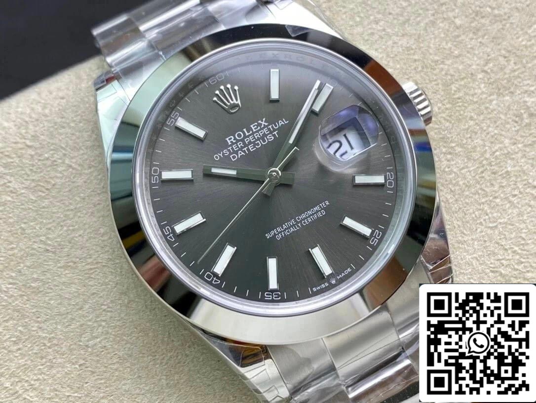 Rolex Datejust M126300-0007 41MM 1:1 Meilleure édition VS Cadran gris d'usine