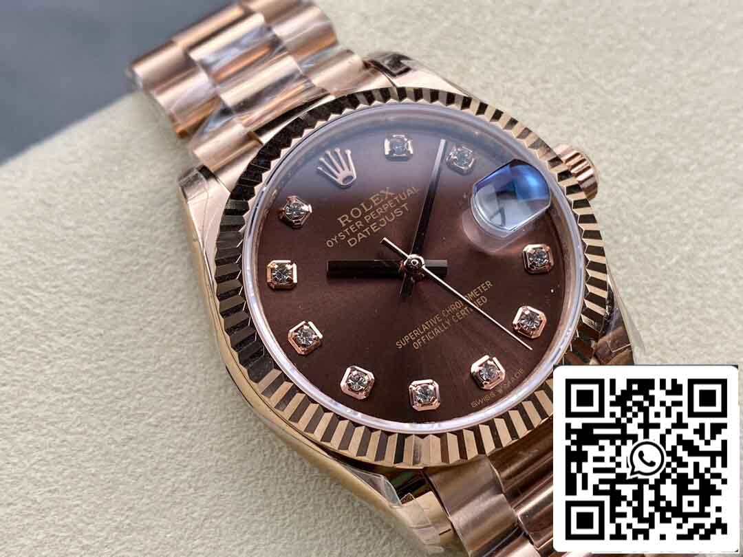 Rolex Datejust M278275-0010 31 mm 1:1 Best Edition GS Factory Schokoladenzifferblatt