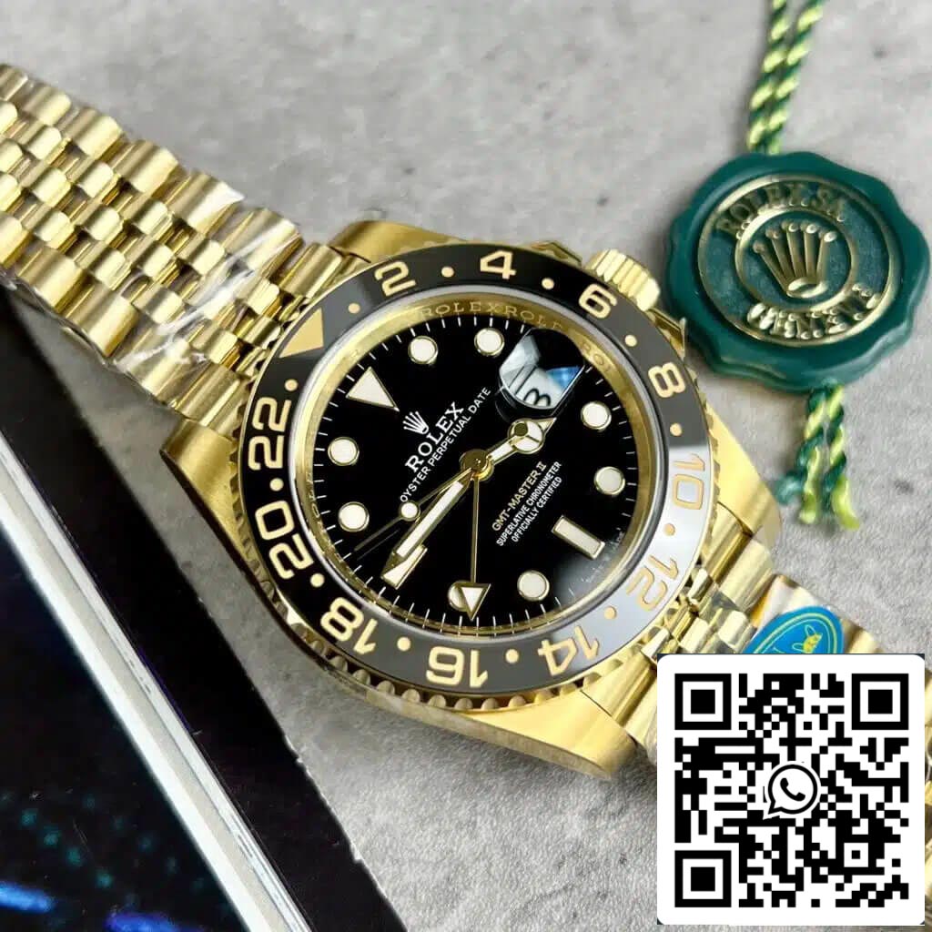 Rolex GMT Master II M126718GRNR-0001 1:1 Best Edition Clean Factory Schwarzes Zifferblatt