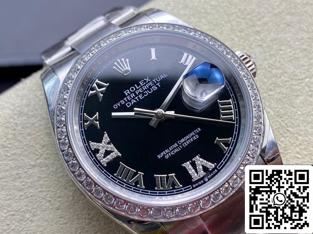 Rolex Datejust 36MM 1:1 Meilleure édition EW Factory Cadran noir