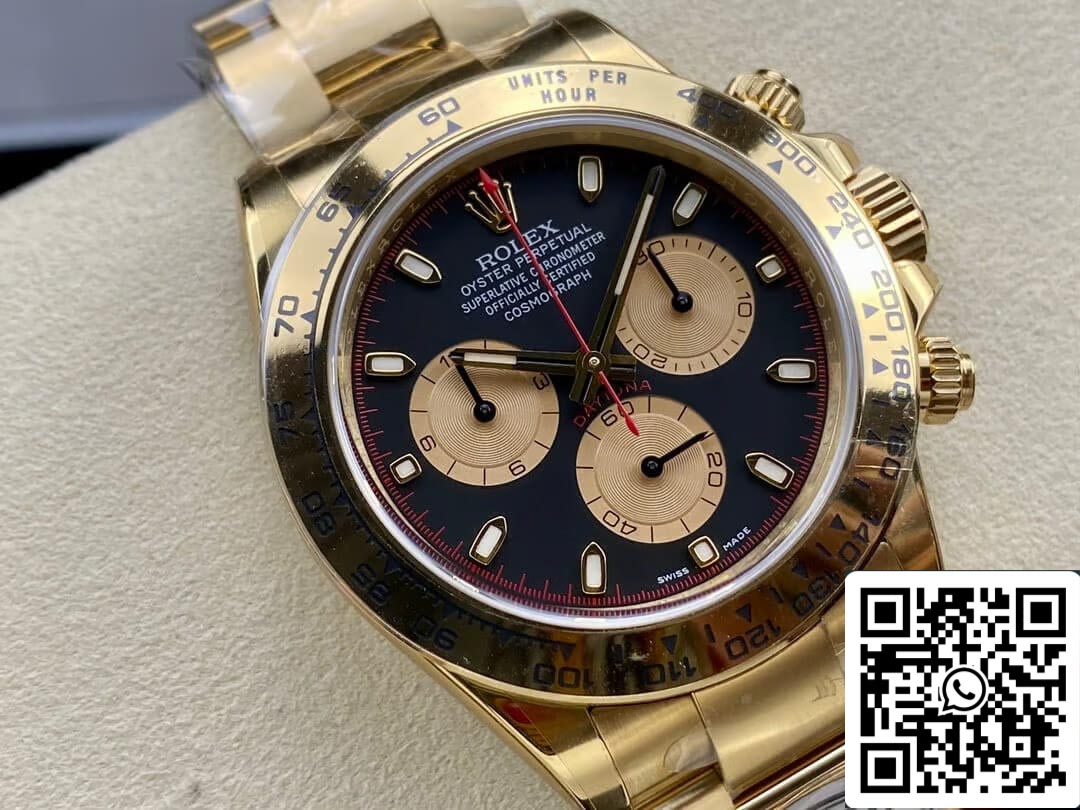 Rolex Cosmograph Daytona M116508-0009 1:1 Meilleure édition Clean Factory Cadran noir
