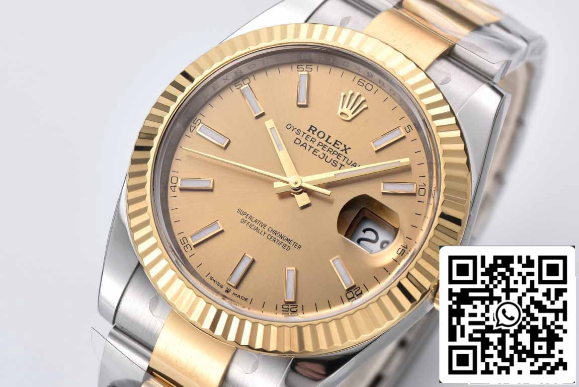 Rolex Datejust 41MM M126333-0009 1:1 Meilleure édition Clean Factory Cadran Or