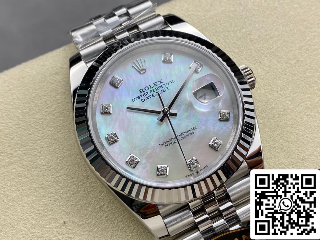 Rolex Datejust M126334-0020 1: 1 Meilleure édition Clean Factory Cadran en diamant mosaïque