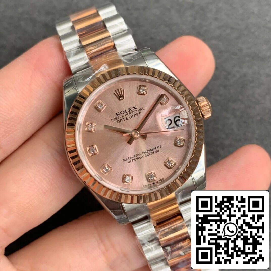 Rolex Datejust M278271-0023 1:1 Meilleure édition GS Factory Cadran en or rose