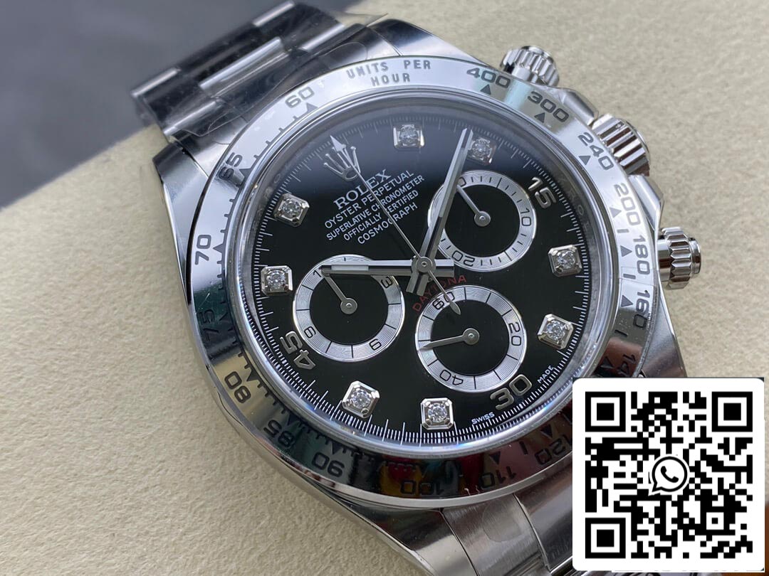 Rolex Cosmograph Daytona M116508-0004 1:1 Meilleure édition Clean Factory Cadran noir
