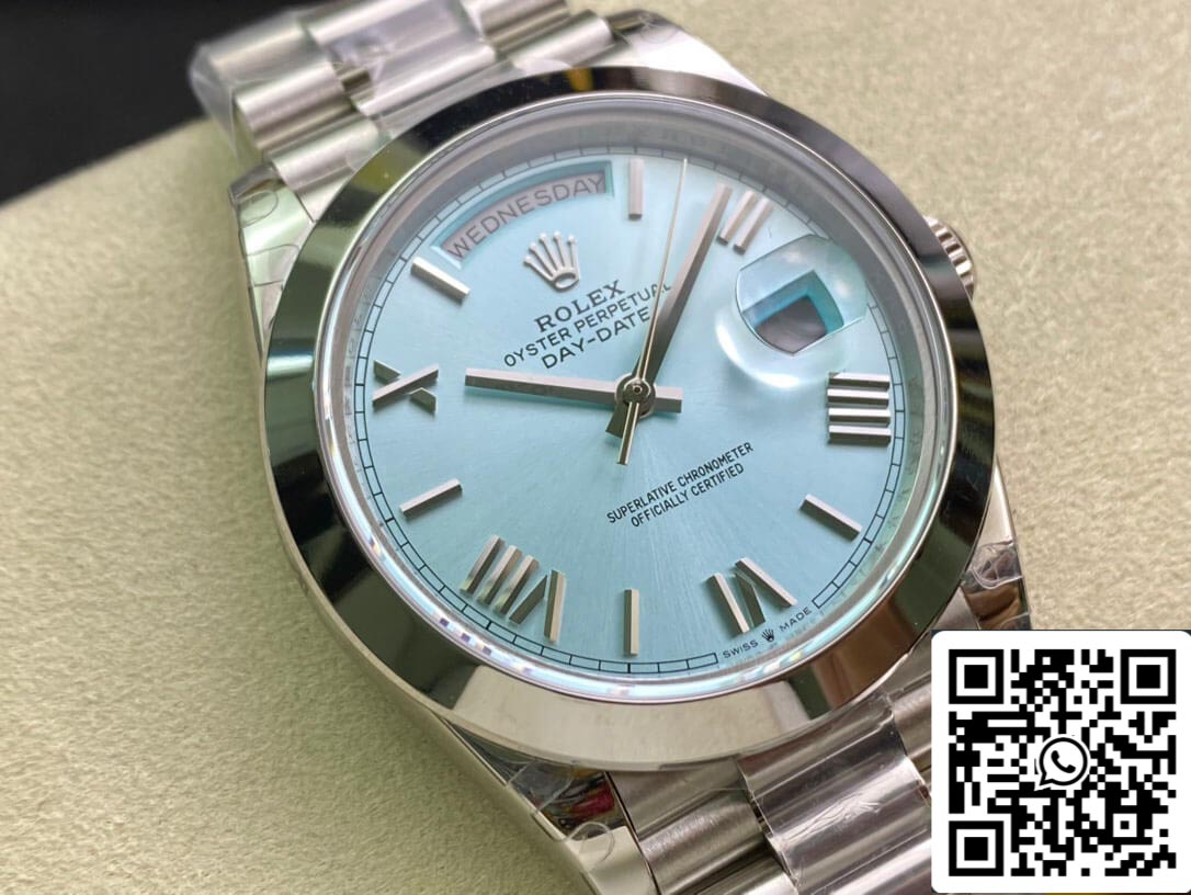 Rolex Day Date M228206-0044 1:1 Best Edition EW Factory Ice Blue Dial