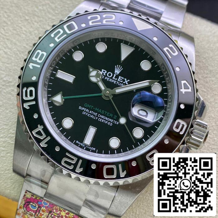 Rolex GMT Master II 116710LN-78200 1:1 Meilleure édition Clean Factory Lunette noire