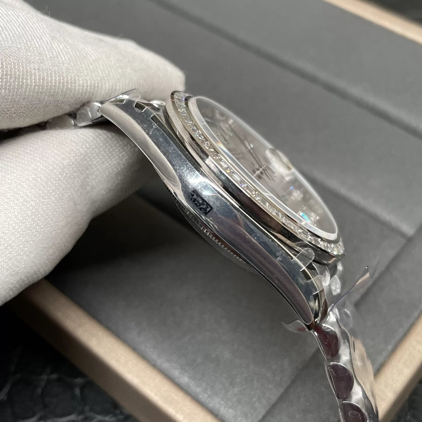 Rolex Day Date 40 M228396TBR-0027 Cadran en diamant météorite 1:1 Meilleure édition GM Factory V3 Version contrepoids